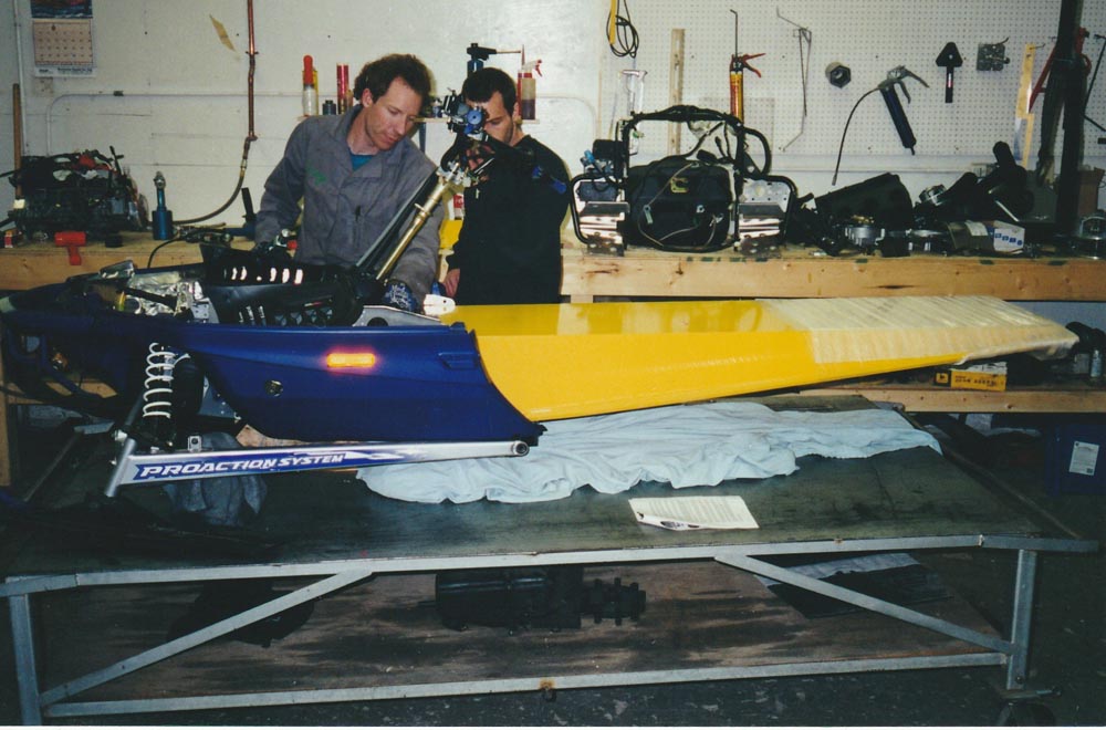 Clayton and Troy Tilley Shop in 2002 - A historic image featuring the Tilley shop in 2002, capturing the essence of Hi-Torque Rollers' legacy.