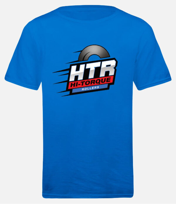 Blue Hi-Torque Rollers Shirt - A stylish blue shirt showcasing the Hi-Torque Rollers brand.