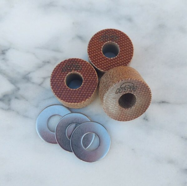 Three Yamaha Sidewinder Hi-Torque clutch rollers and three stainless steel washers